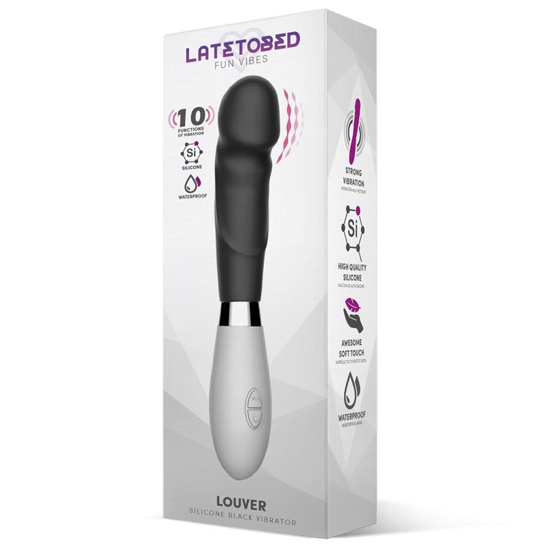 Latetobed vibrador de silicona "Louver"