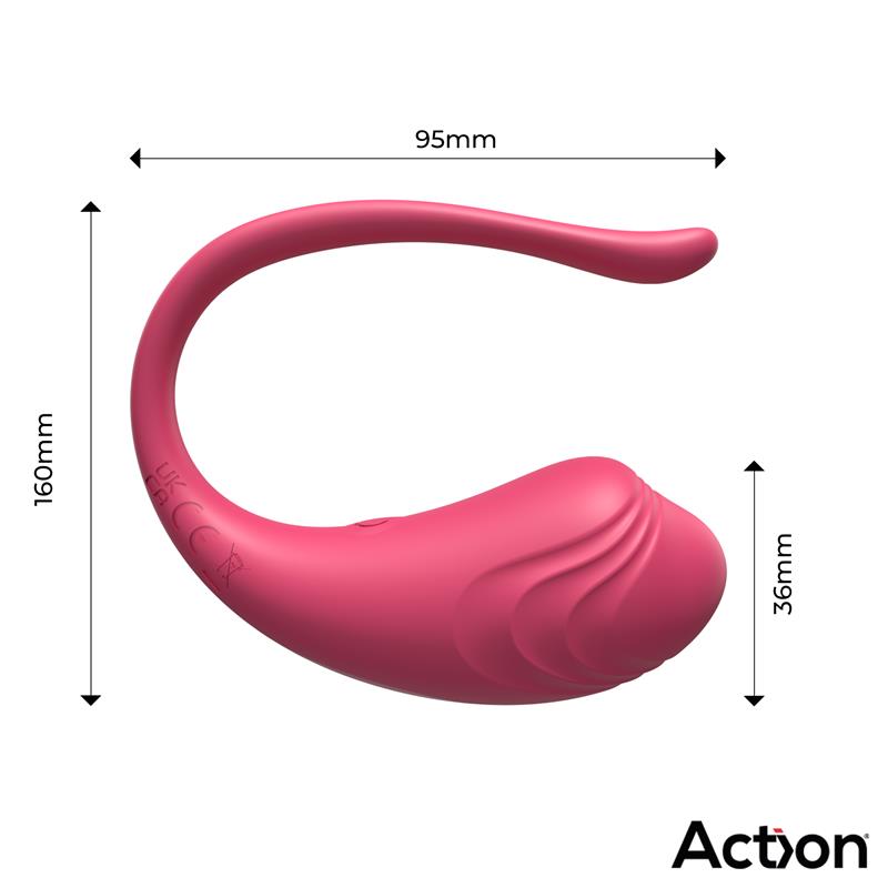 Action huevo vibrador con control remoto "Luvia"