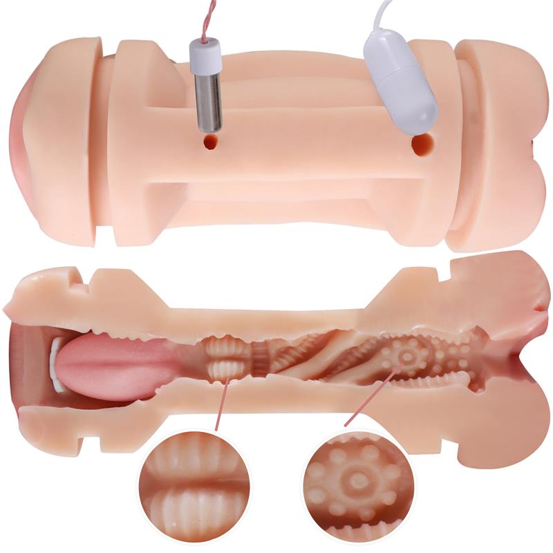 Juicy Lamour masturbador doble vagina y boca "Kay"