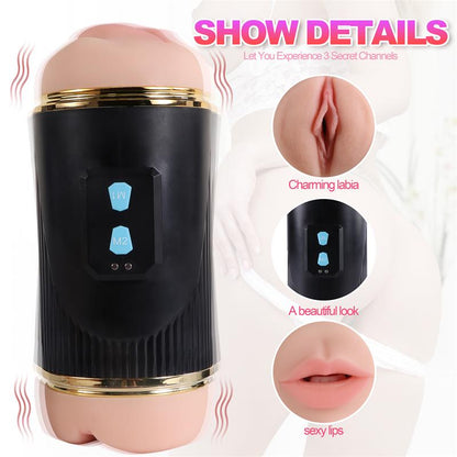 Juicy Lamour masturbador doble vagina y boca "Kay"