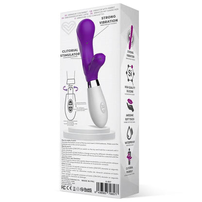 Latetobed vibrador de silicona con estimulador de clítoris "Maverdick"