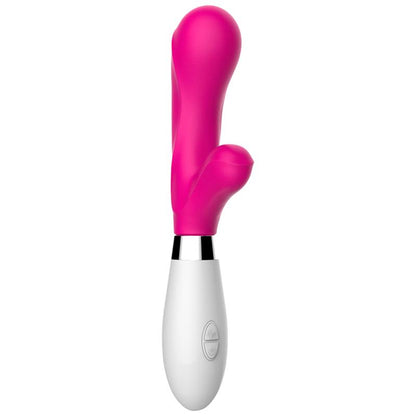Latetobed vibrador de silicona con estimulador de clítoris "Maverdick"