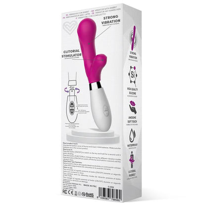 Latetobed vibrador de silicona con estimulador de clítoris "Maverdick"