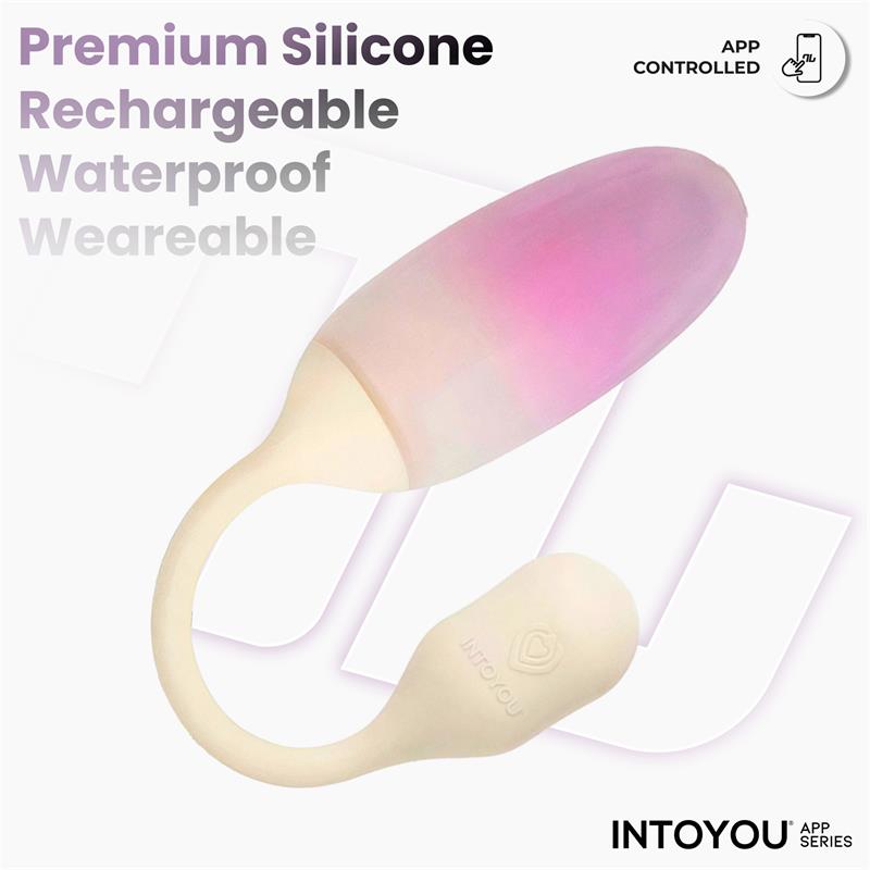 Intoyou App Series huevo vibrador de silicona doble capa con app "NexEgg"