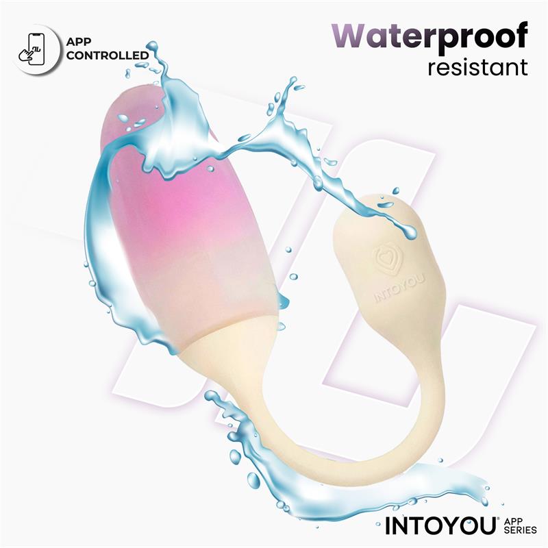 Intoyou App Series huevo vibrador de silicona doble capa con app "NexEgg"
