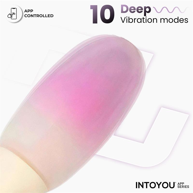 Intoyou App Series huevo vibrador de silicona doble capa con app "NexEgg"