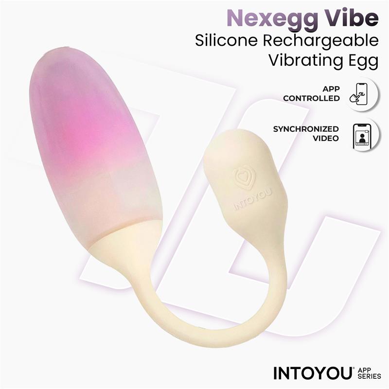 Intoyou App Series huevo vibrador de silicona doble capa con app "NexEgg"