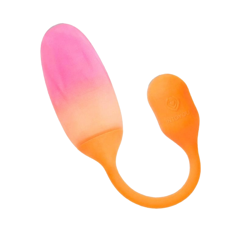 Intoyou App Series huevo vibrador de silicona doble capa con app "NexEgg" - Naranja