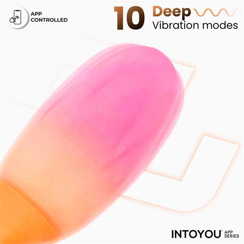 Intoyou App Series huevo vibrador de silicona doble capa con app "NexEgg"