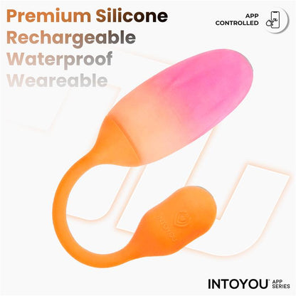 Intoyou App Series huevo vibrador de silicona doble capa con app "NexEgg"
