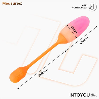 Intoyou App Series huevo vibrador de silicona doble capa con app "NexEgg"