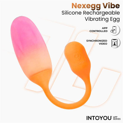 Intoyou App Series huevo vibrador de silicona doble capa con app "NexEgg"