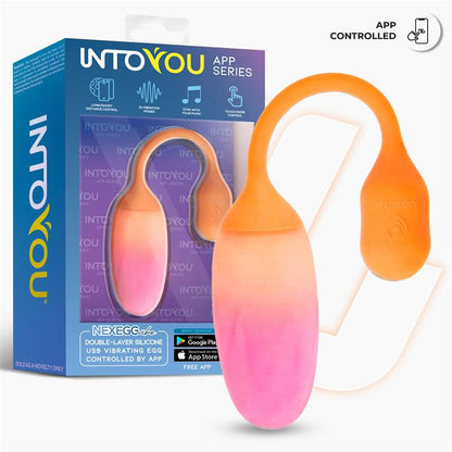 Intoyou App Series huevo vibrador de silicona doble capa con app "NexEgg"