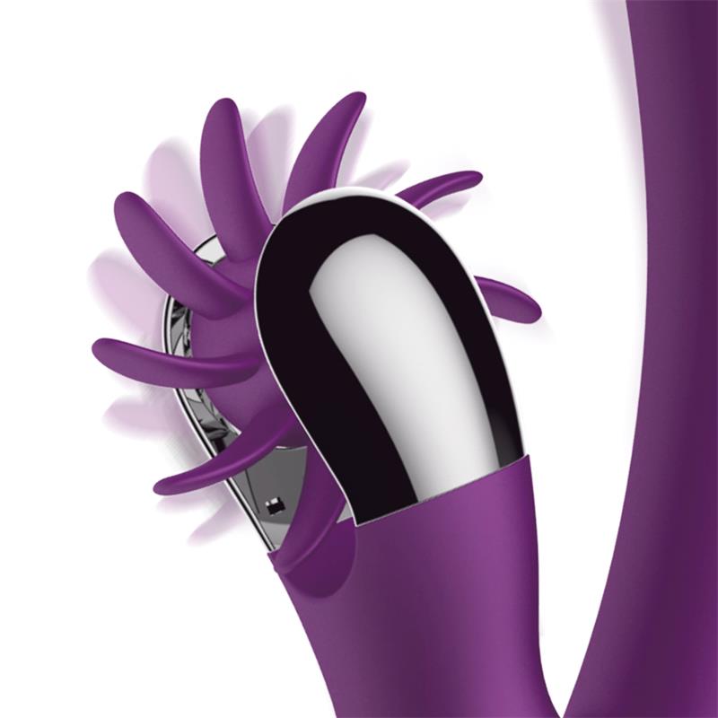 Action vibrador con movimiento finger y rueda estimuladora "No. Two"