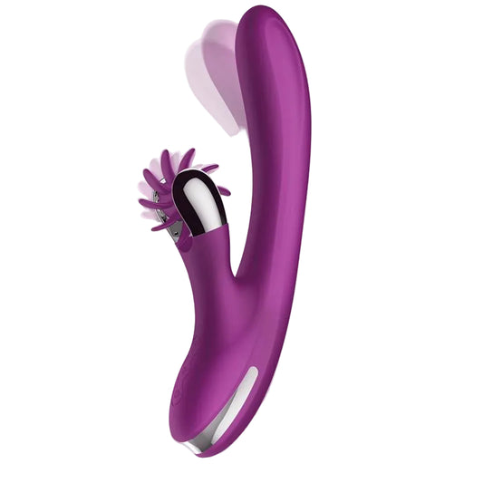 Action vibrador con movimiento finger y rueda estimuladora "No. Two"