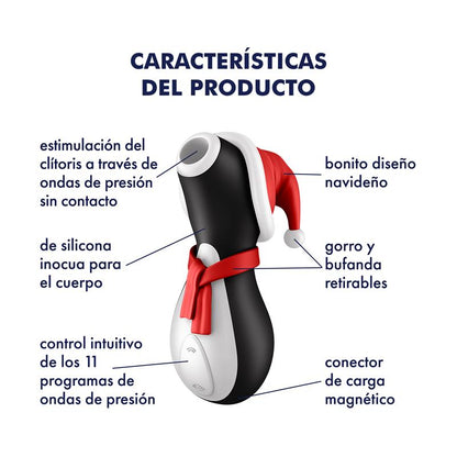 Satisfyer succionador de clítoris edición navideña "Penguin Holiday Edition"