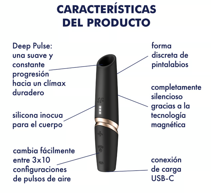 Satisfyer vibrador de ondas de presión "Perfect Kiss"