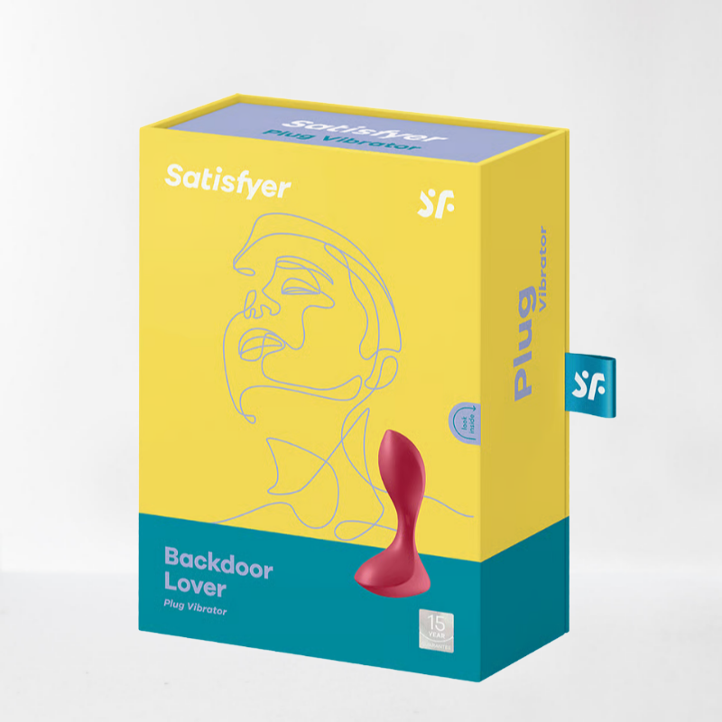 Satisfyer vibrador anal con base de seguridad "Backdoor Lover" - Rojo