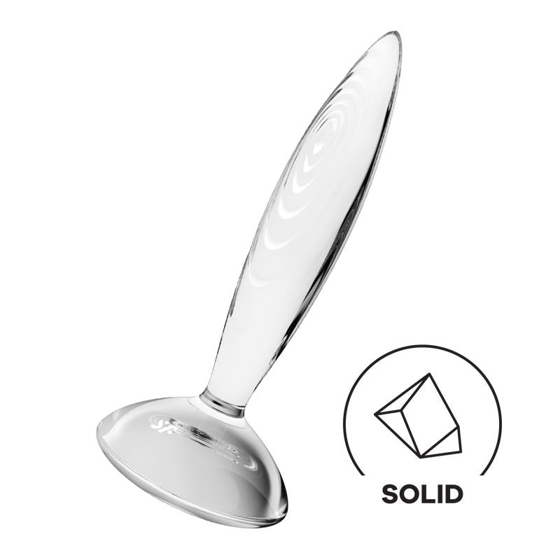 Satisfyer plug anal de cristal "Sparkling Crystal" - Transparente