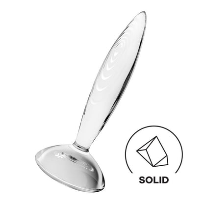 Satisfyer plug anal de cristal "Sparkling Crystal" - Transparente