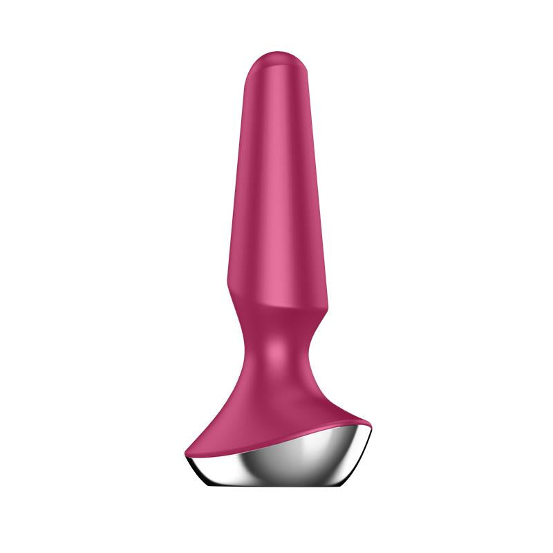 Satisfyer vibrador anal con app "Plug-ilicious 2" - Rojo púrpura