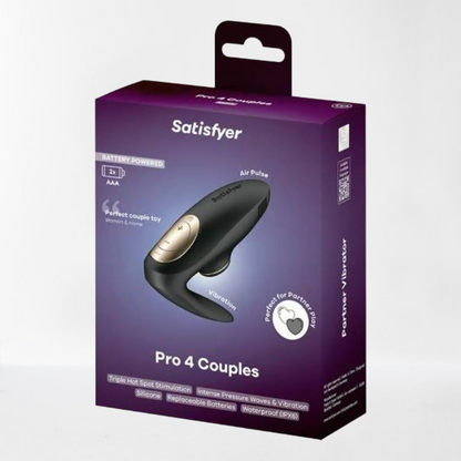 Satisfyer succionador de clítoris con pilas para parejas "Pro 4 Couples Battery"
