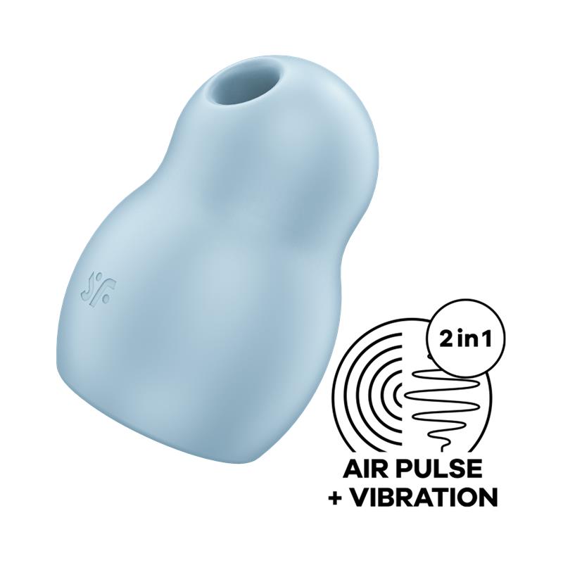 Satisfyer succionador clítoris con vibración "Pro To Go 1" azul