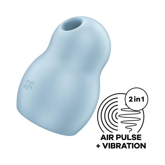 Satisfyer succionador clítoris con vibración "Pro To Go 1" azul