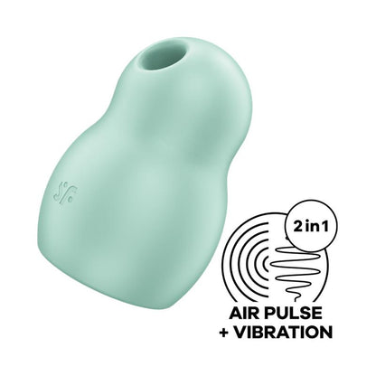 Satisfyer succionador de clítoris con vibración de viaje "Pro To Go 1" - Menta
