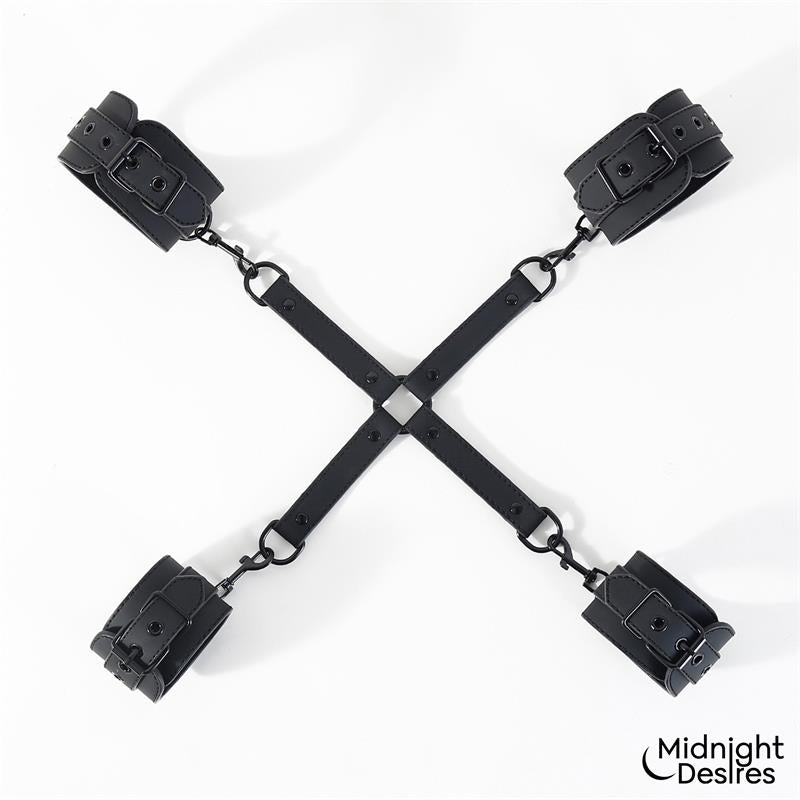 Midnight Desires esposas y ataduras de bondage "Restricciones con Esposas para Muñecas y Tobillos"