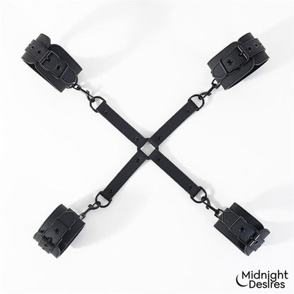 Midnight Desires esposas y ataduras de bondage "Restricciones con Esposas para Muñecas y Tobillos"