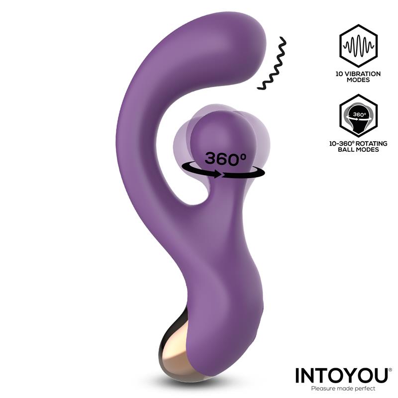 Intoyou vibrador con rotación 360° "Rolyx"