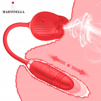 Martinella succionador de clítoris con huevo thrusting "Rosa"