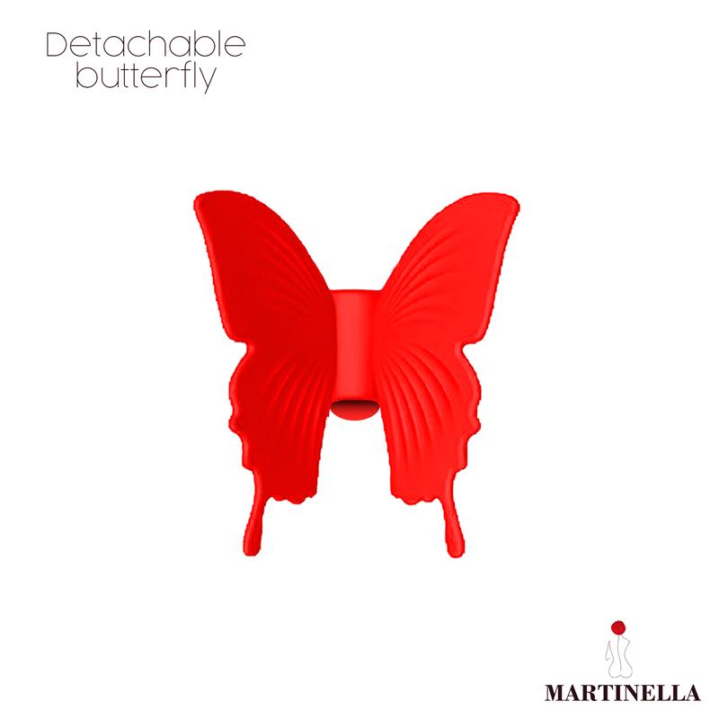Martinella rosa con succión y mariposa con vibración "Rosa con Succión y Mariposa con Vibración"
