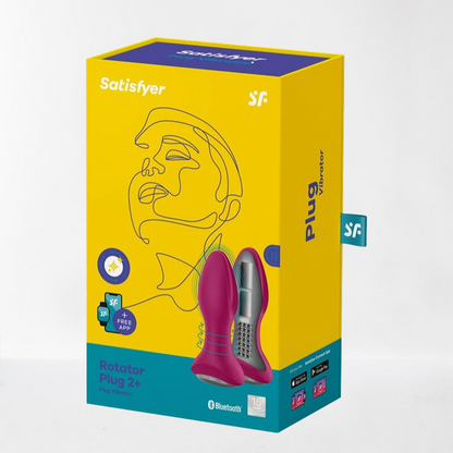 Satisfyer plug anal con vibración, rotación y app "Rotator Plug 2+"