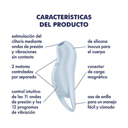 Satisfyer succionador de clítoris con vibración "Pocket Pro 1"