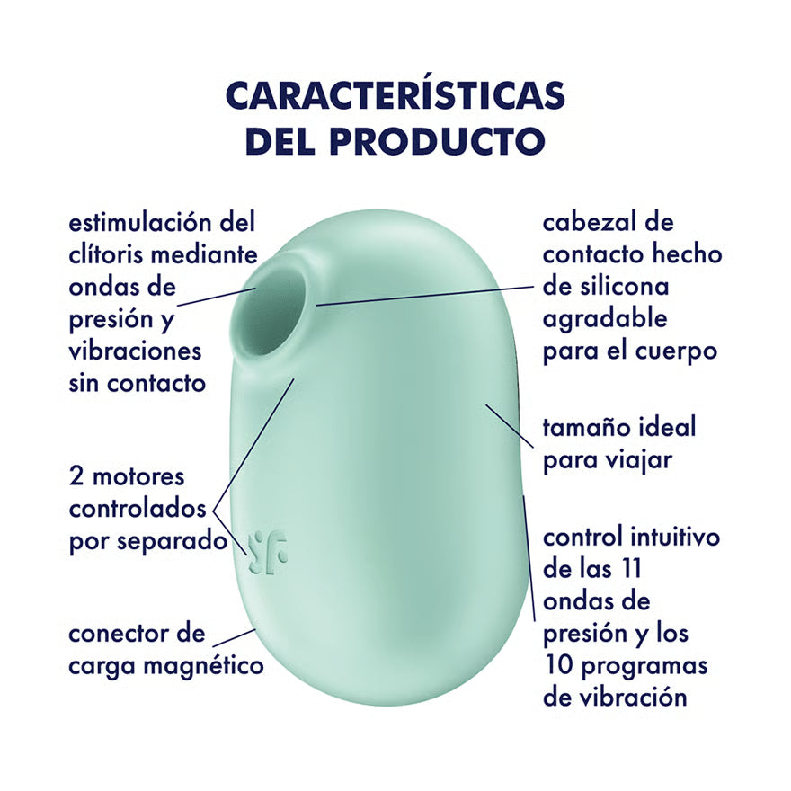 Satisfyer succionador de clítoris con vibración de viaje "Pro To Go 2"