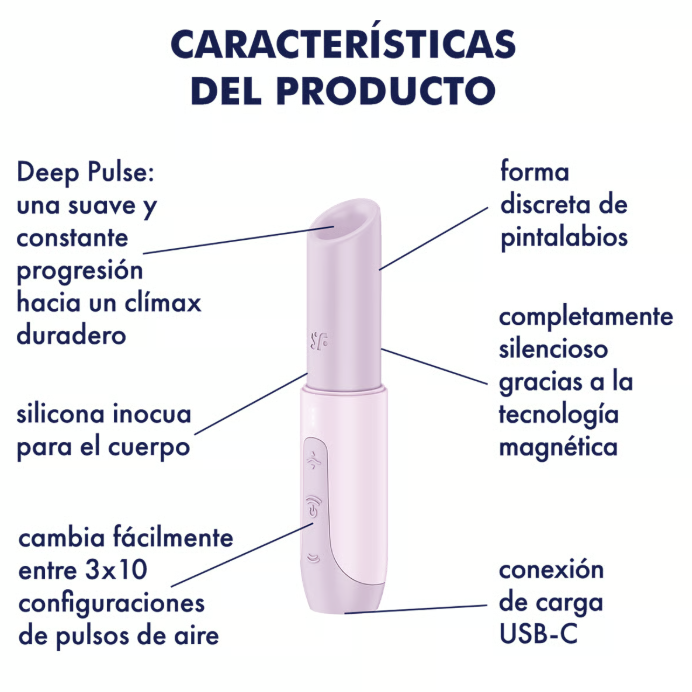 Satisfyer vibrador de ondas de presión "Secret Kiss"