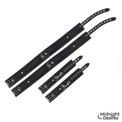 Midnight Desires set de ataduras para muslos y muñecas "Midnight Desires"