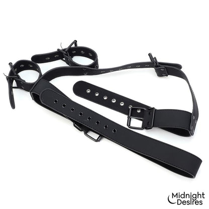 Midnight Desires set de restricciones con collar y esposas "Set de Restricciones con Collar y Esposas"