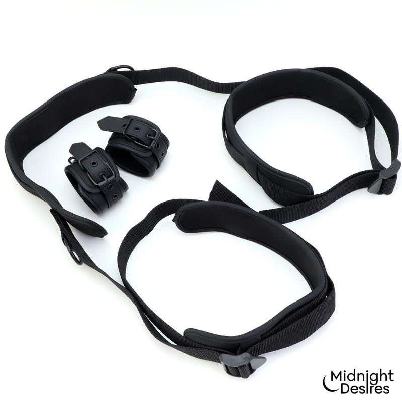 Midnight Desires set de restricciones con sujeción para el cuello "Midnight Desires"