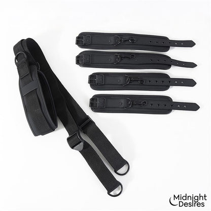 Midnight Desires set de restricciones con sujeción para el cuello "Set BDSM"
