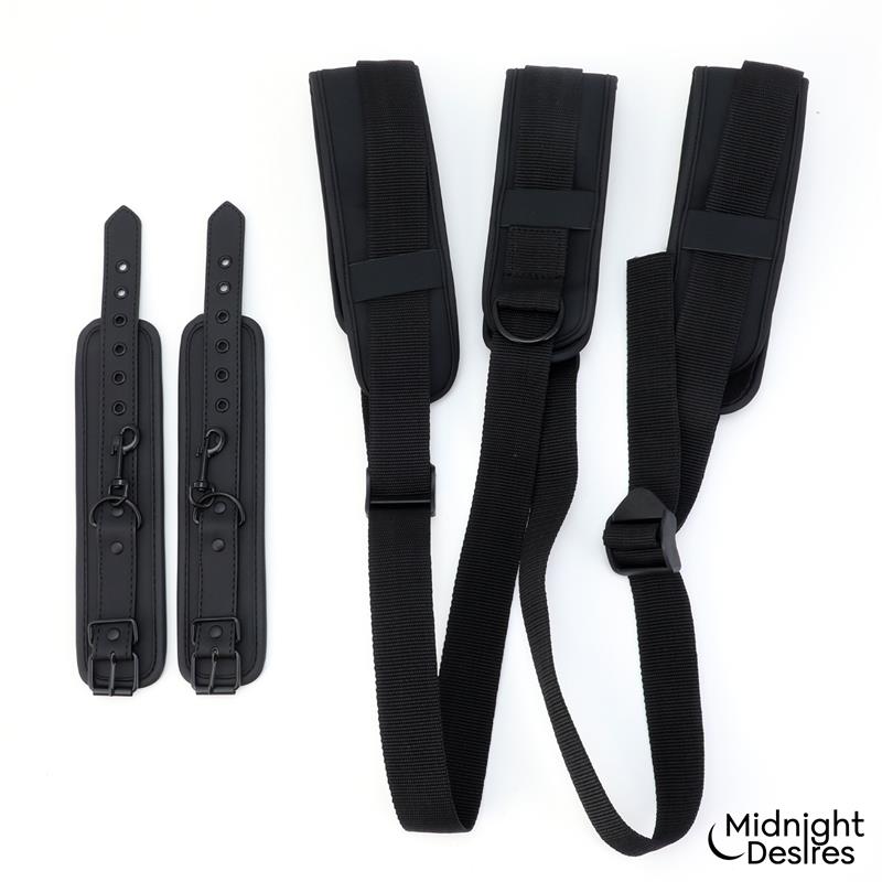 Midnight Desires set de restricciones con sujeción para el cuello "Midnight Desires"