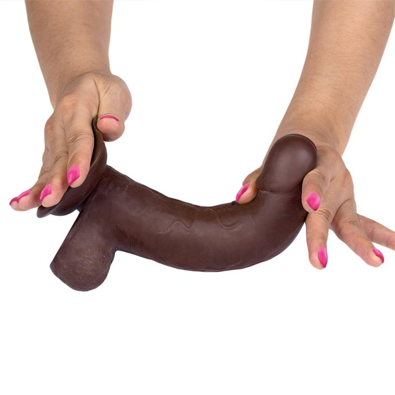 Liketrue dildo realista dual layer retráctil "Slidy" 8