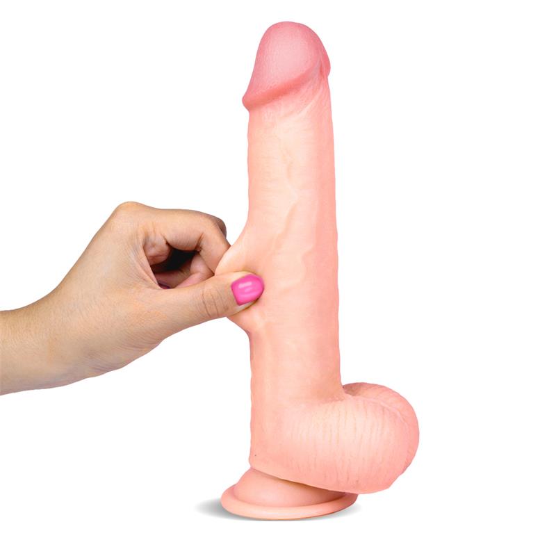 Liketrue dildo realista dual layer retráctil "Slidy" 9