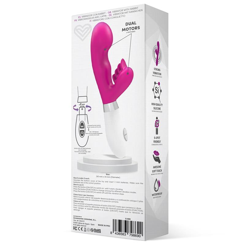Latetobed vibrador conejito de silicona "Sliper"