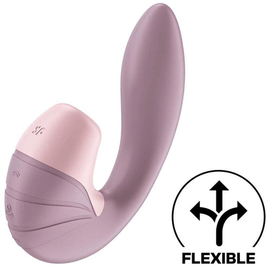 Satisfyer succionador de clítoris con vibración "Supernova" rosa/lila