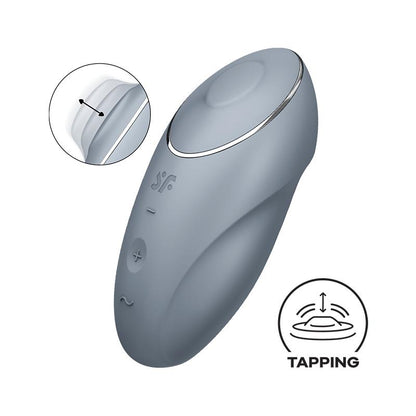 Satisfyer vibrador con tapping "Tap and Climax 1" gris