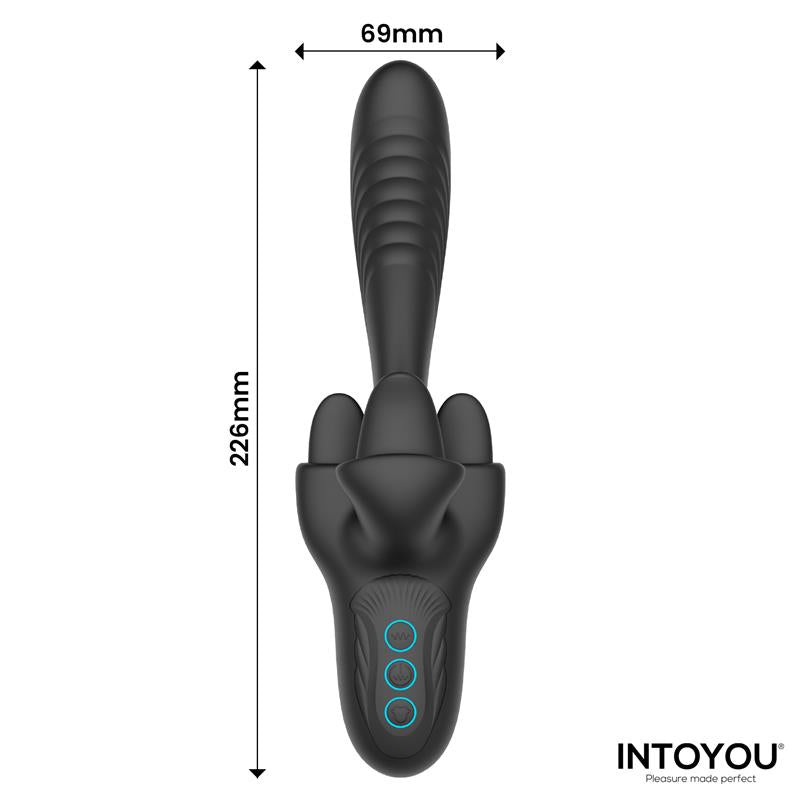 Intoyou vibrador triple lengua "Triton"