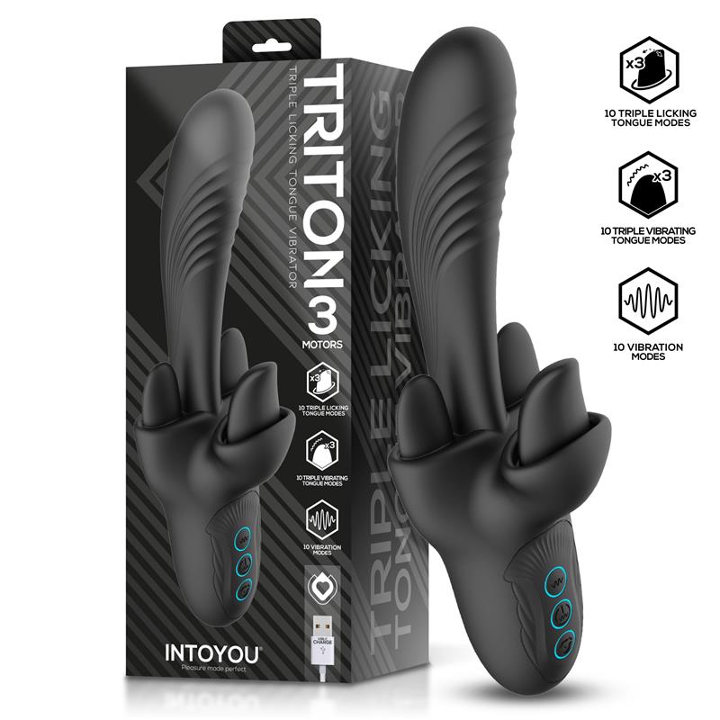 Intoyou vibrador triple lengua "Triton"